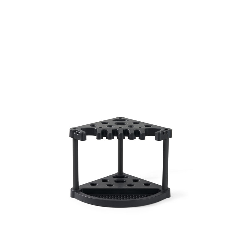 Keter Compact Durable Resin Garage and Shed Corner Tool Rack and Organizer, Easy to Assemble and Holds Garden Tools and Accessories