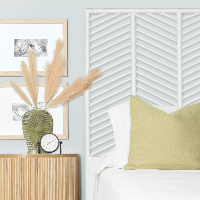 Liam Headboard, White, Queen
