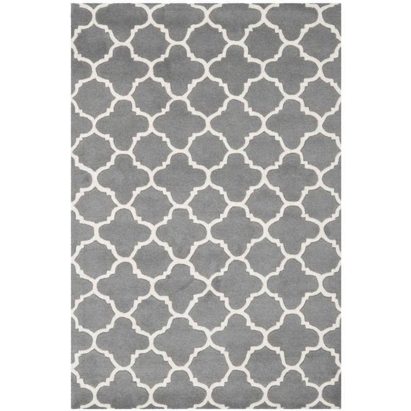 Tapis en laine touffeté à la main Teresita Chatham, Rectangle 5 pi x 8 pi