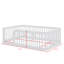 Structure de lit double avec barrière de sécurité Montessori-1523248028