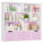 49.1" W Bookcase, 4-tier Bookshelf, Storage Organizer With Drawers-1005530723