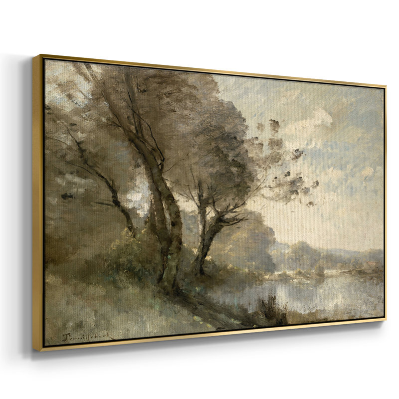 "Vintage Landscape -MXV III" sur toile, Or, H 27 po x l 41 po
