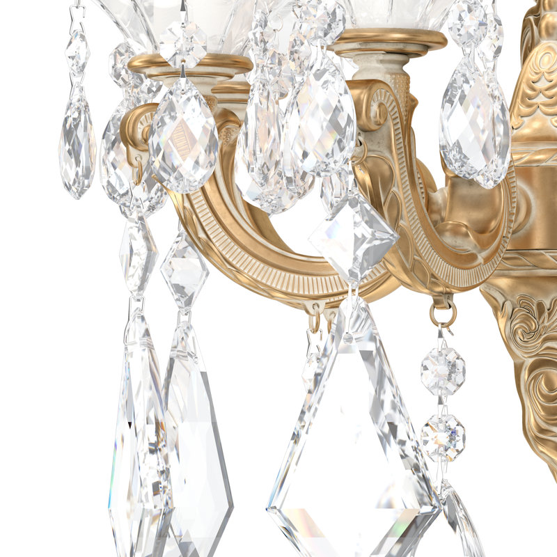 La Scala Candle Wall Light, Parchment Gold