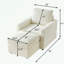 Fauteuil d'appoint en velours côtelé avec repose-pieds et coussin moelleux-1762753601