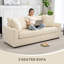 HOMCOM 2 Seater Sofa with Spring Cushion Wide Deep Seat-883896051-898819105