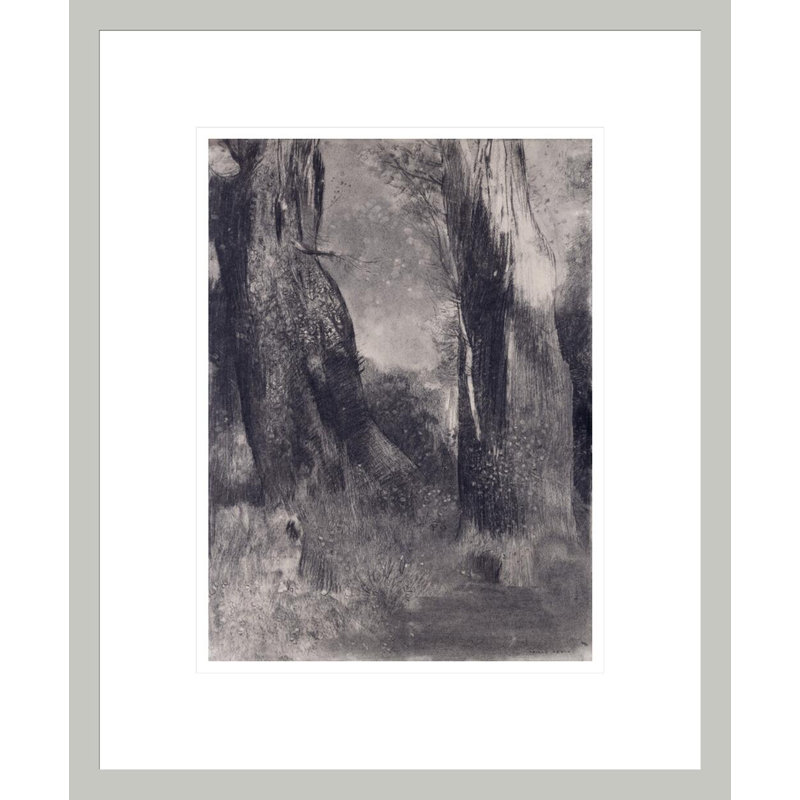 Les Arbres par Odilon Redon, impression giclée sur cadre, H 16,63 po x l 13,75 po
