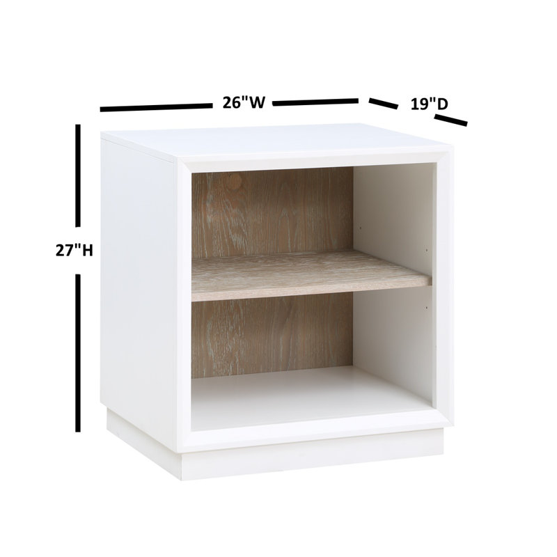 Boca Open Low Bookcase - 26 in. W x 19 in. D x 27 in. H