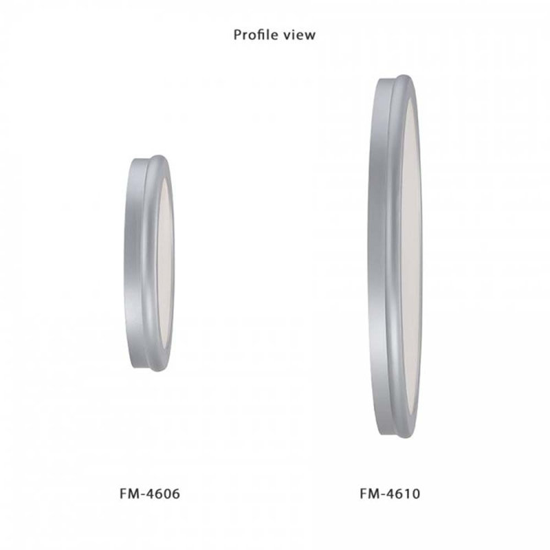 Geos 1 - Light Flush Mount, 3000K, Titanium, 0.88" H x 10" W x 10" D