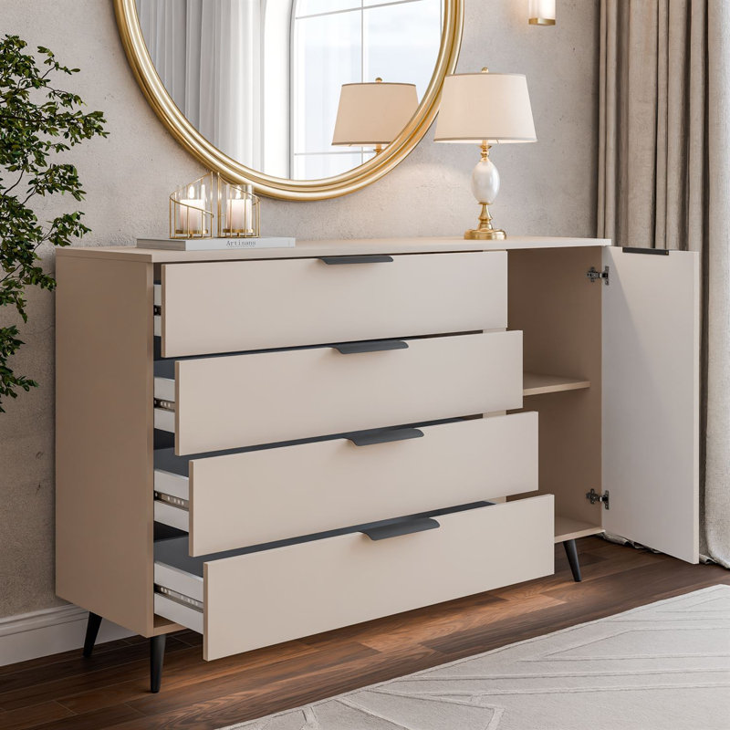 138 Sideboard, cashmere/ black