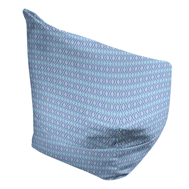 Petite chaise à sacs à billes & Kitterman, Pas de bourre, Bleu / Mauve, H 86 po x l 2 po x P 43 po