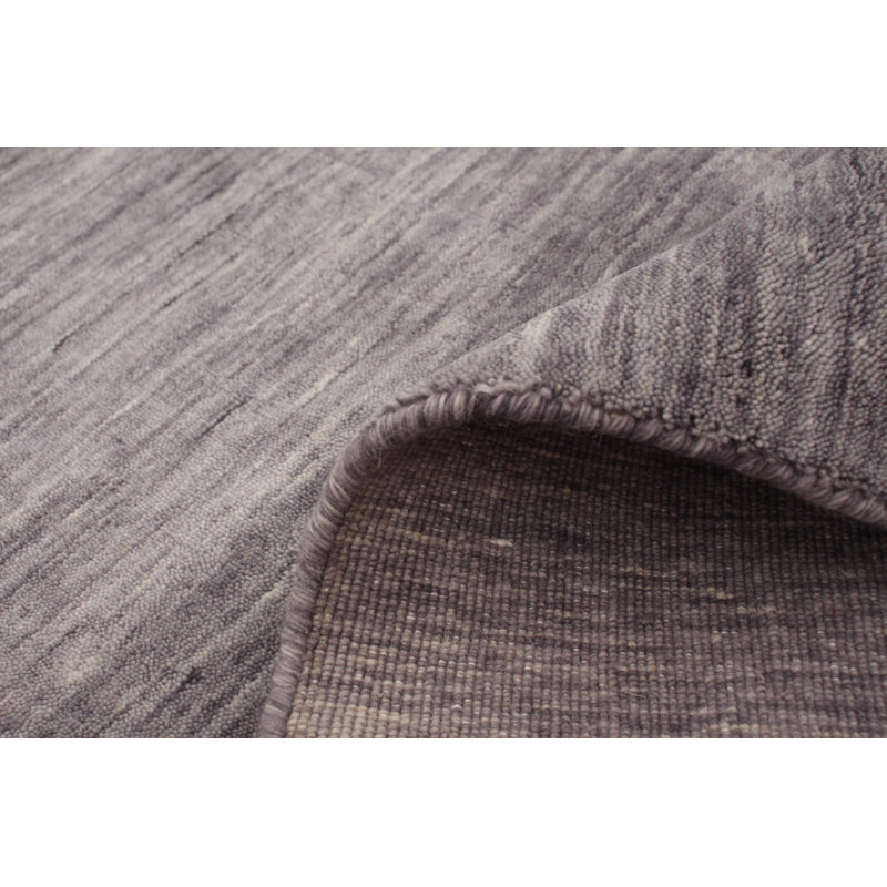 Tapis zone en laine brun/gris 8 pi 2 po x 9 pi en laine 10 po one-of-kind à la main-noué la 2010 gabbeh Adryana