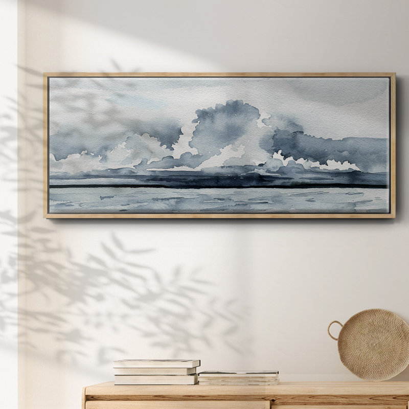 Passing Rain Storm II- Framed Canvas