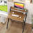 Folding Desk No Assembly Required Small Size, 2-Tier Foldable Computer Desk With Shelf For Home Office, Space Saving Portable Laptop Study Foldable Table For Small Spaces