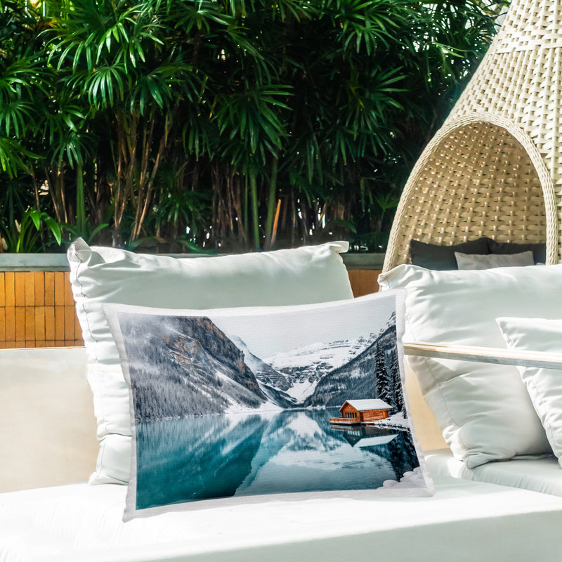 Coussin imprimé Snow Lake