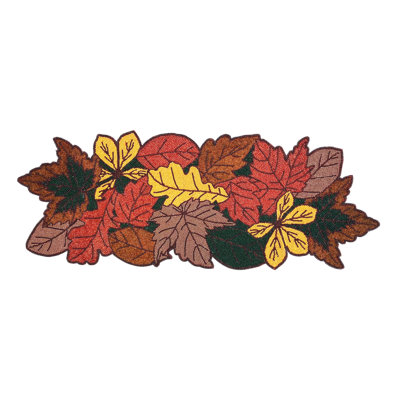 Isham Autumn Leaves Beaded Table Runner