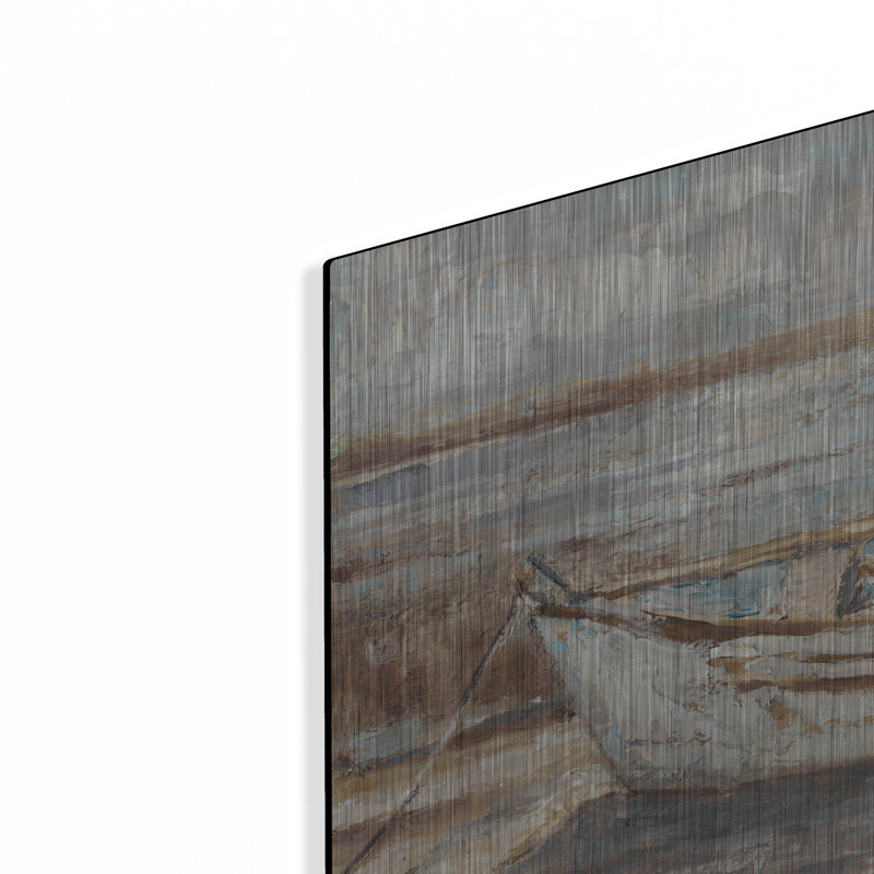 «Weathered Row bateau II» par Ethan Harper, H 12 po x l 16 po