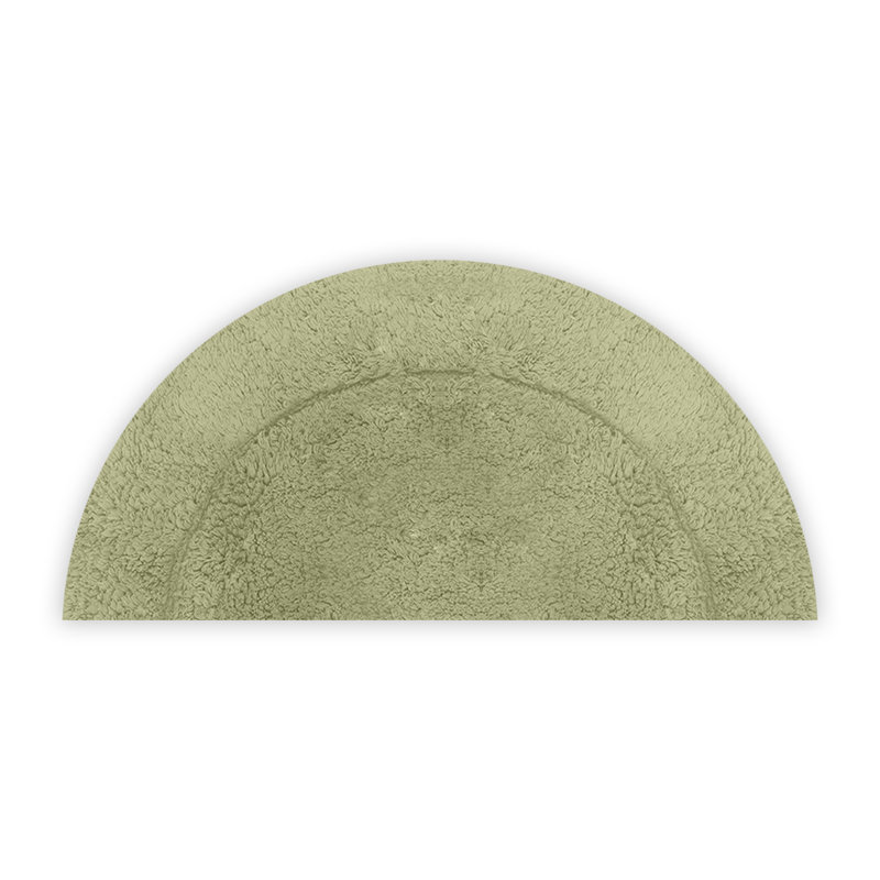 Candeloro Slice Bath Rug 17"x30", Green