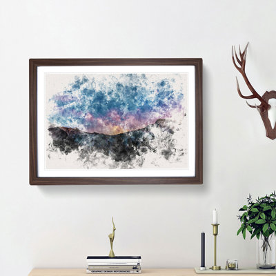 Colourful Starsthe Mountain - Framed Print