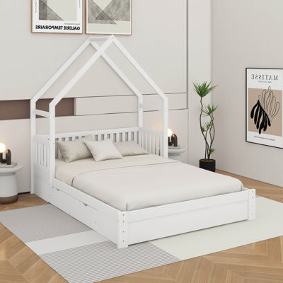 Grand lit plateforme avec tiroirs pour grand lit