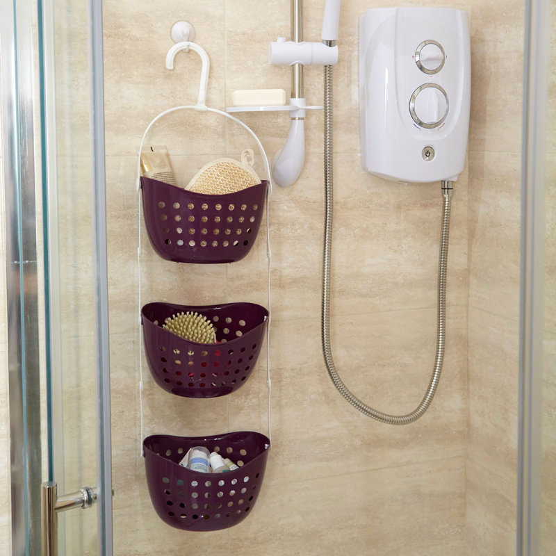 Alanson Hanging Shower Caddy, Purple