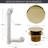 12" & 4" Sch. 40 PVC Tip-Toe Bathtub Leg Drain with No-Hole Overflow-37012003