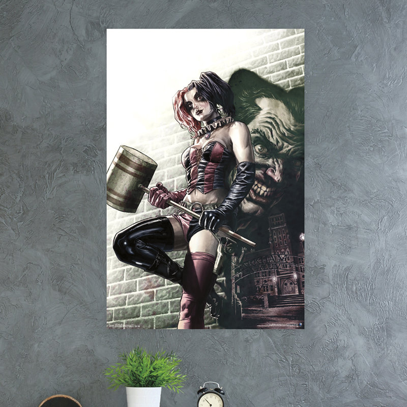 Harley quinn-impression sur papier murale