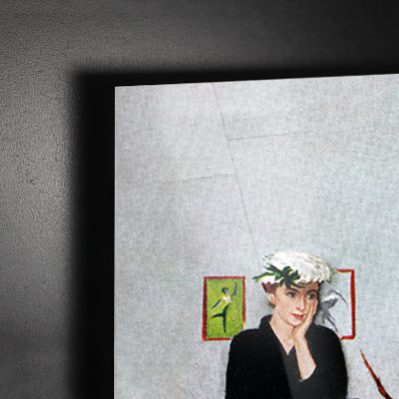 Dance Lesson - Unframed Painting on Glass