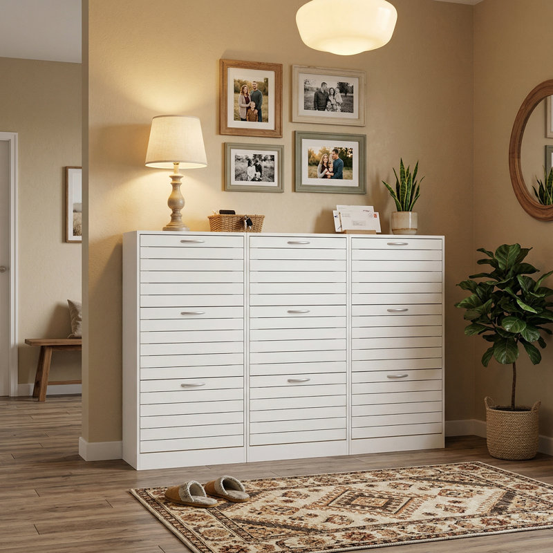 Shoe Storage Cabinet (Set Of 3)