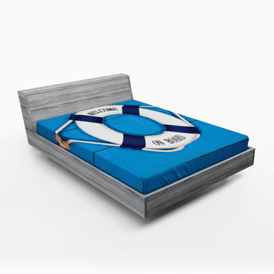 Buoy Microfiber Patterned Fitted Sheet