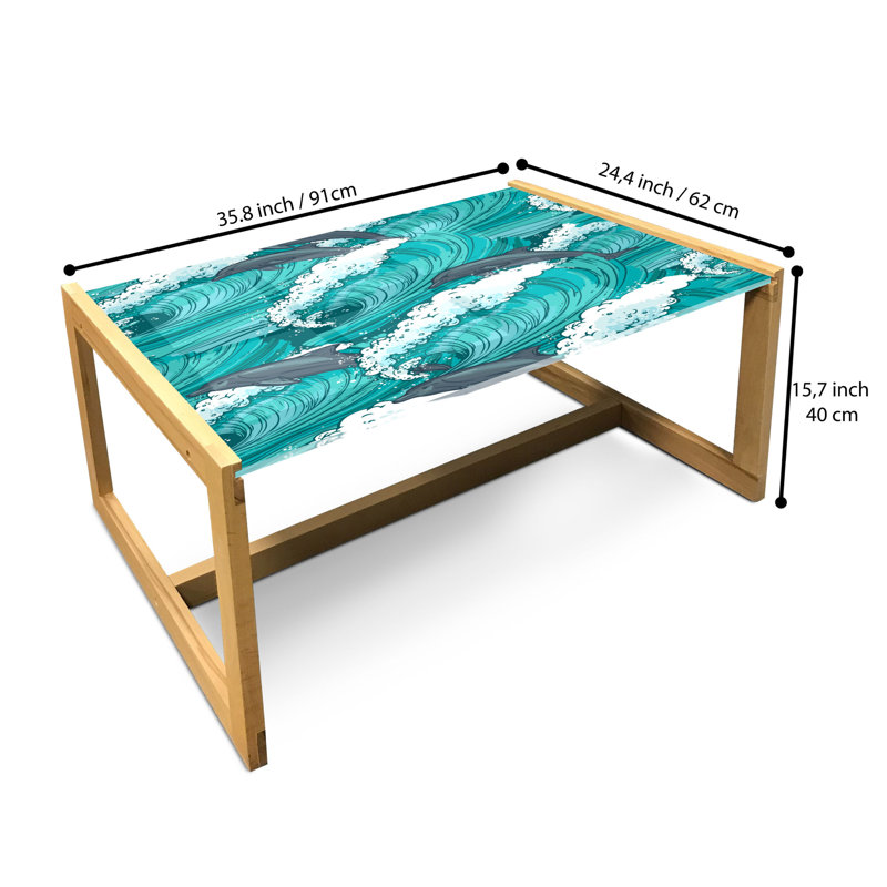 Jahlee Sled Coffee Table, 90cm H x 62cm W x 40cm D