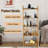 Wood Bookcase Ladder Bookshelf Shelving Unit-2012533124-2012533126