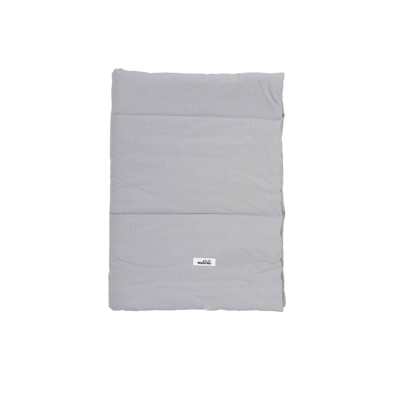 Friends 100% Cotton Cot Quilt, 100cm W x 5cm L, Grey