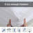 Kamila Quilted Fitted Mattress Pad Cotton Top 8-21" Deep Pocket, Overfilled Down Alternative Filling-229608119