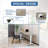 Adjustable Curved Metal Base Standing Desk-59538359-59538360