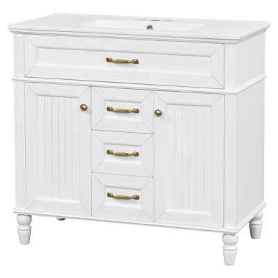 36" Freestanding Single Bathroom Vanity with Sink