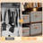 1Pcs Storage Bins with Lids, Collapsible Closet Organizer Container, Fabric Organizer Box with Handles, Decorative Storage Boxes with Lids for Organizing Clothes, Books, Light Grey-1553549311