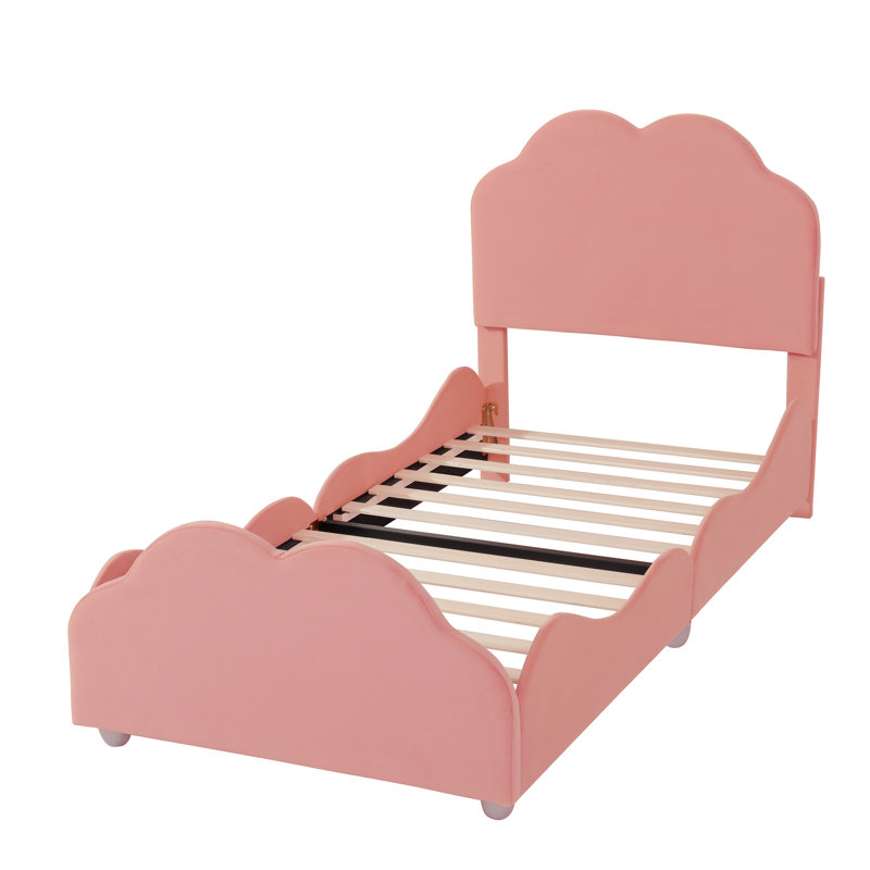 Glenarm Upholstered Bed, Pink