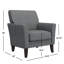 Chaise avec accoudoirs rembourrée Alex-316918096