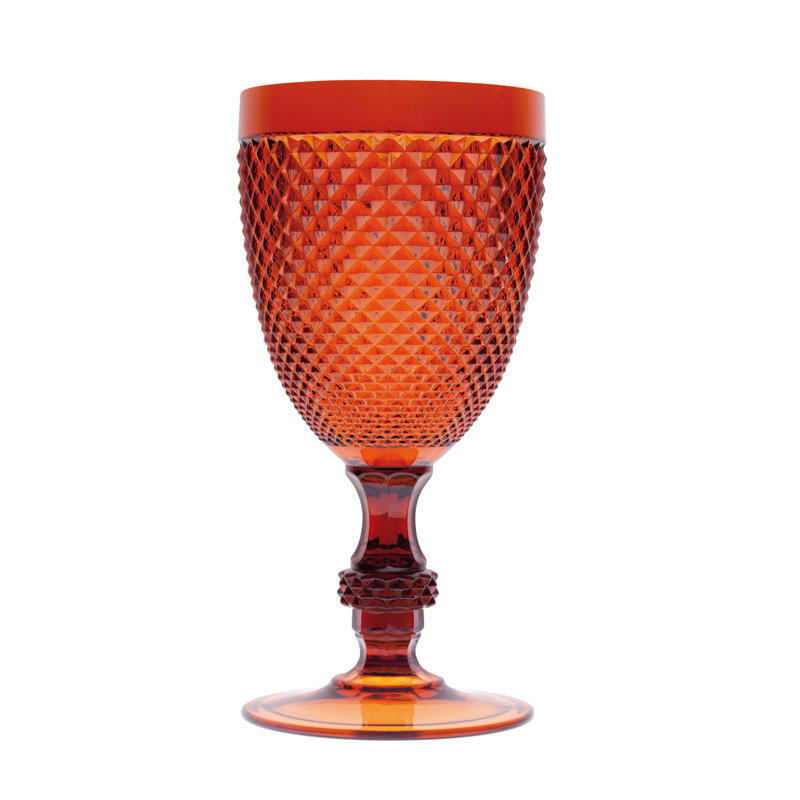 Diamond 390ml Goblet Set, Orange