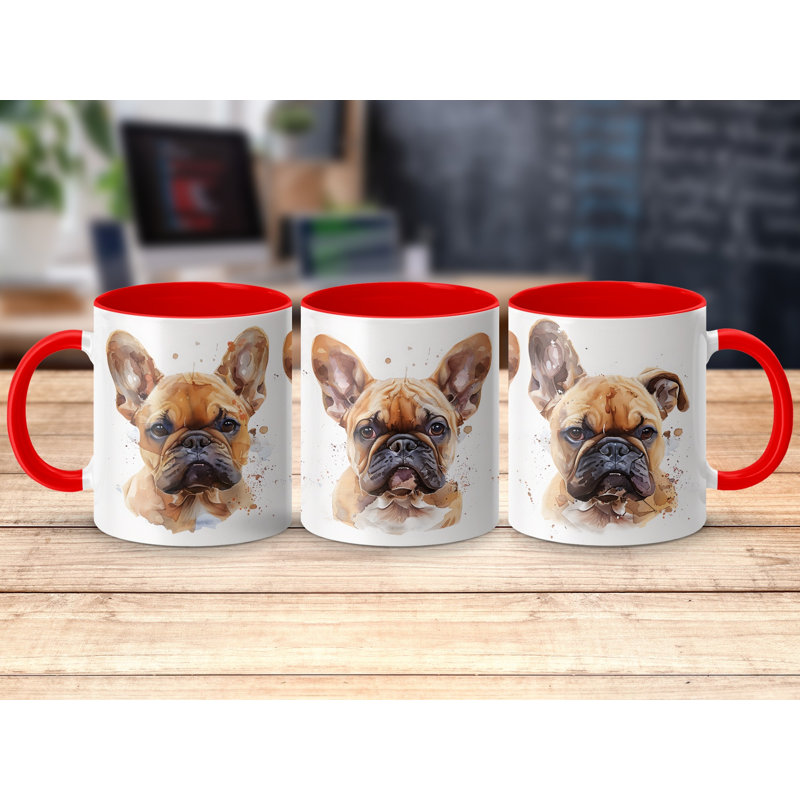 Ceramic Coffee Mug, 4, Red