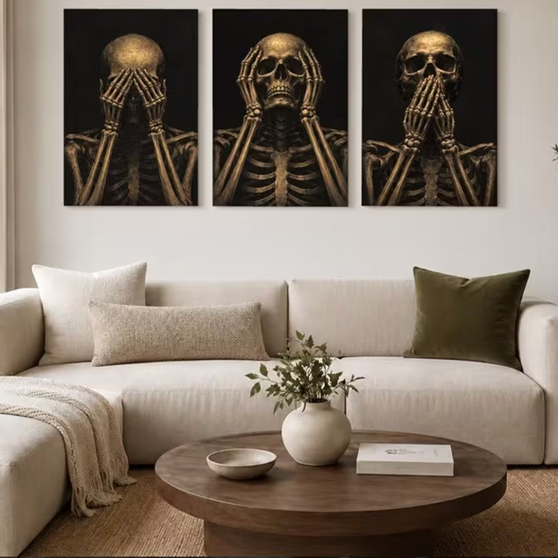 3 Piece Wrapped Canvas Wall Art, 90cm H x 60cm W