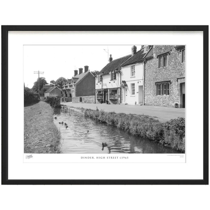 Dinder, High Street C1965 1 Piece Single Picture Frame Wall Art, 45cm H x 60cm W x 2.3cm D