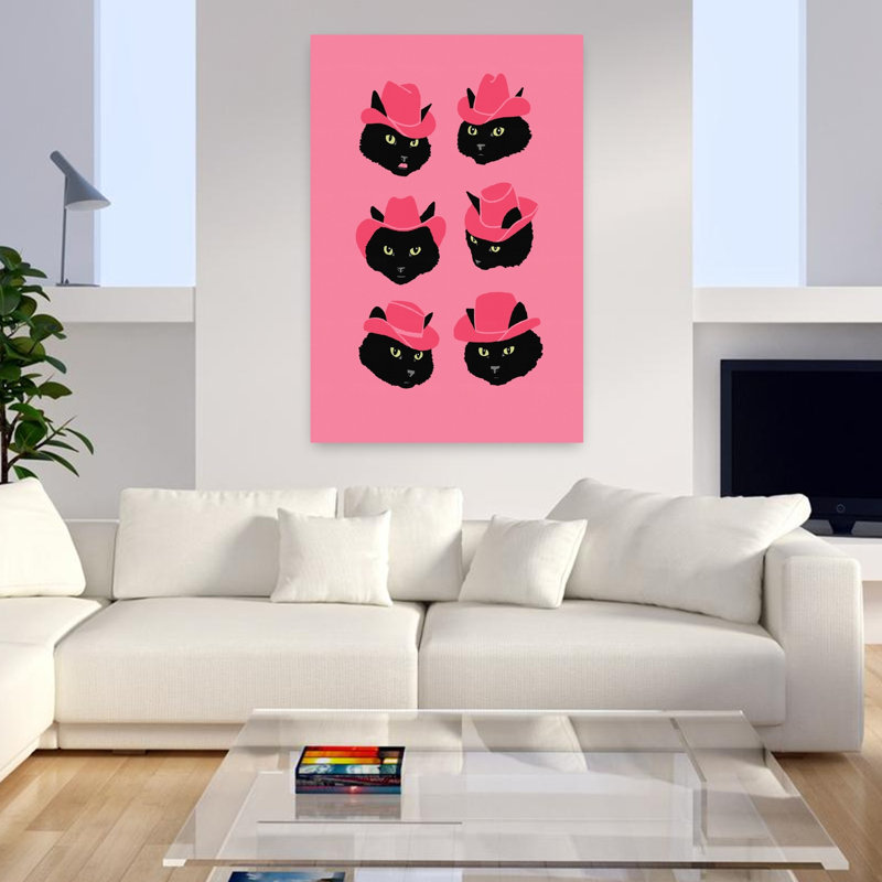 Art contemporain, art contemporain pour chat, H 48 po x l 32 po