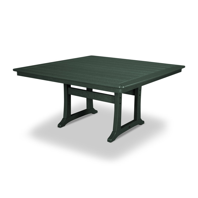 Nautical Trestle 59" Dining Table, Green