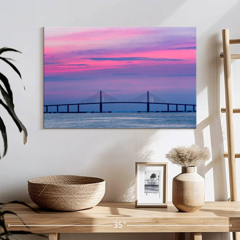 Lilie Pastel Sky Bridge, 16" H x 24" W