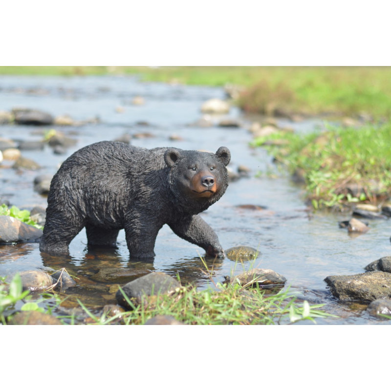 Walking Black Bear Statue