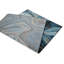 Tapis en marbre bleu marine et gris multicolore à motif abstrait HR-1305104482
