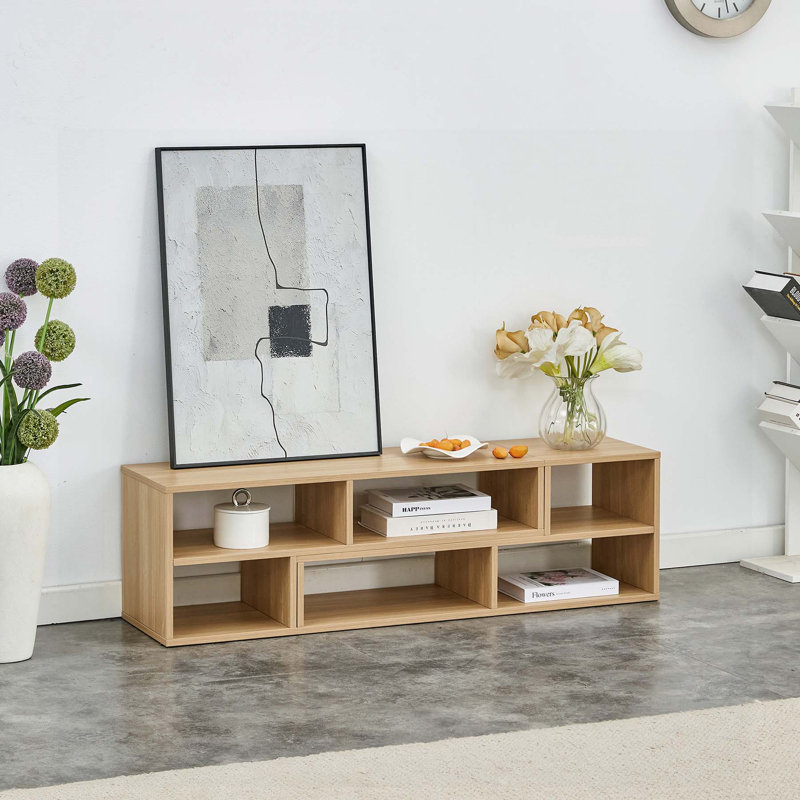 2 Pieces Cube TV Stand for Free Combination, Ideal as Gaming Entertainment Centre and Open Storage Bookcase Shelf in Living Room