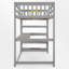 Lit mezzanine avec bureau intégré et tablettes-113752950-113752948