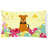 Easter Eggs Outdoor Throw Pillow